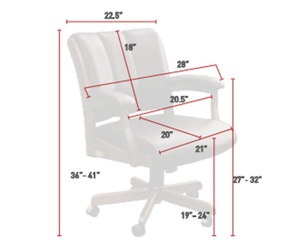 SFC Amish Edelweiss Desk Arm Chair