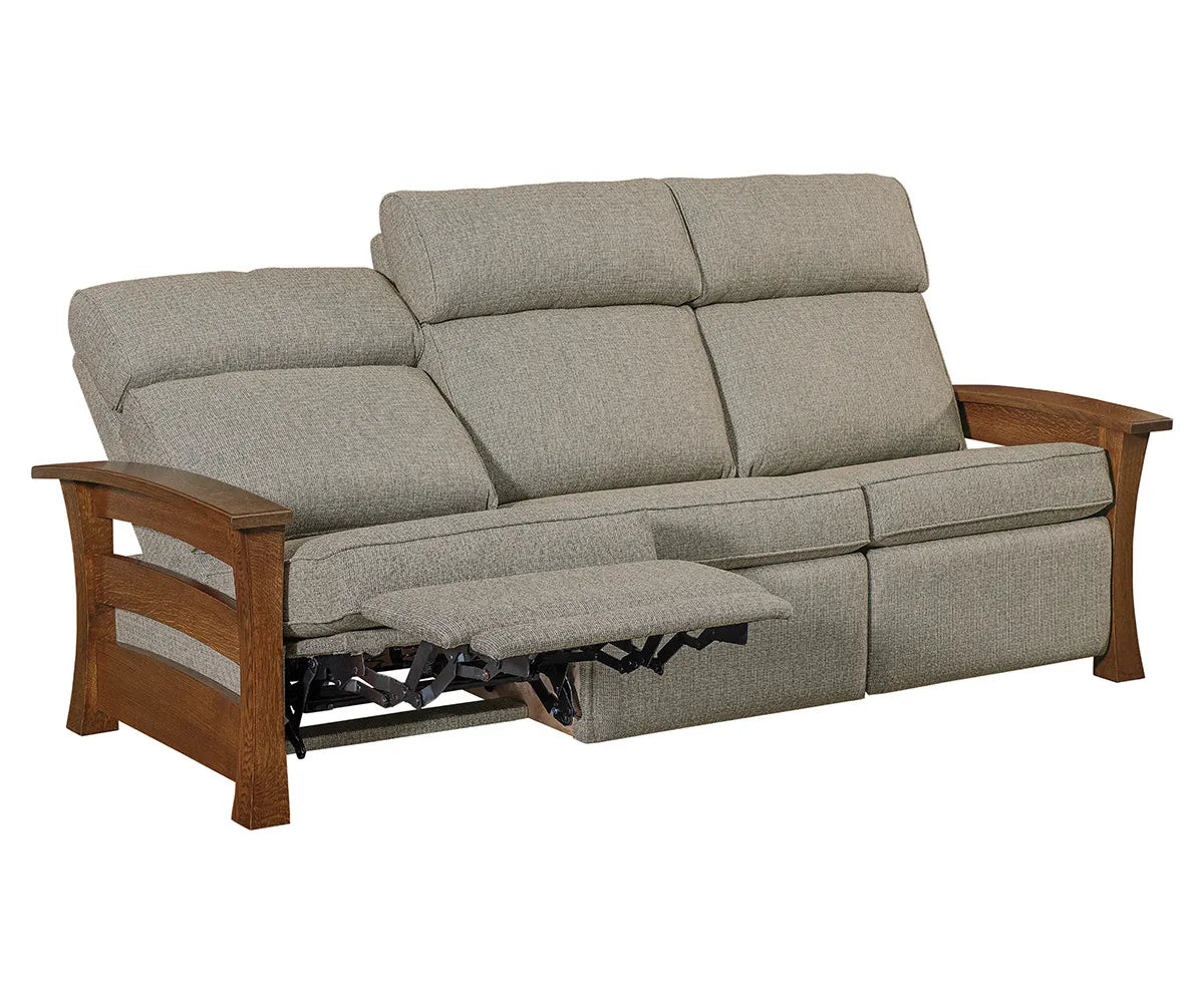 SFC Amish Barrington Stockton Wall Hugger Sofa Recliner