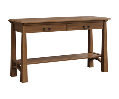 SFC Amish Artesa Open Sofa Table with Shelf