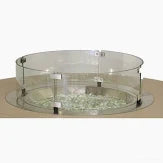 Donoma 20" Round Glass Wind Guard